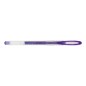 Stylo gel violet Uni-ball Signo Sparkling 1mm - Lot de 12