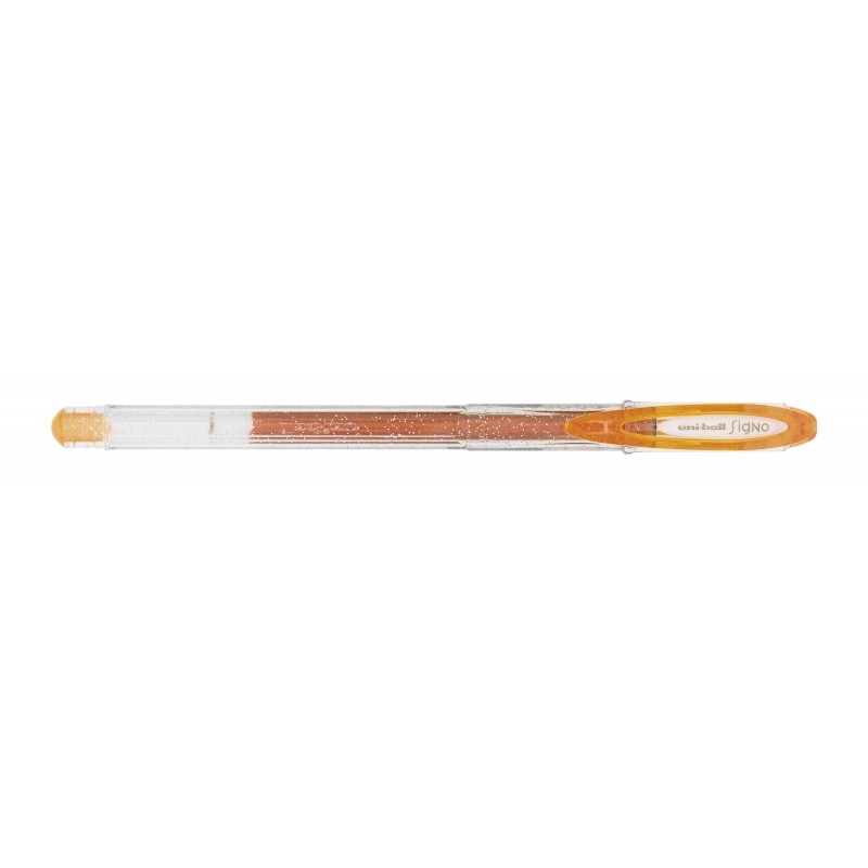 Stylo gel Uni-ball Signo Sparkling orange 1 mm - Lot de 12