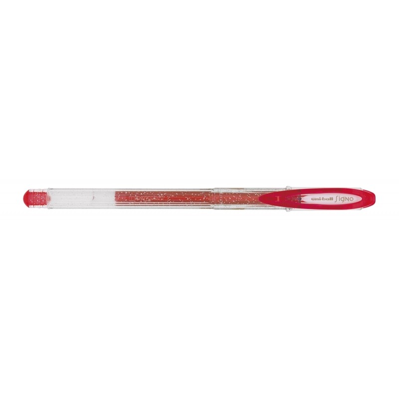 Stylo gel Uni-ball Signo Scintillant rouge 1 mm x12 - Papeterie