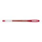 Stylo gel Uni-ball Signo Scintillant rouge 1 mm x12 - Papeterie
