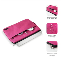 Housse Subblim Urban pour ordinateur portable de 13,3" à 14" - Protection élégante et fonctionnelle - Tissu polyester 600D