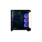 Boîtier ATX L-Link Nova - Verre trempé continu - 4 ventilateurs RGB - USB 3.0 - Noir