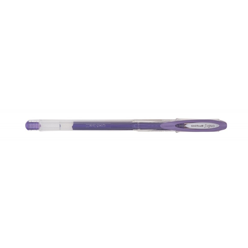 Roller gel Uni-ball Signo Noble Metal violet 0,8 mm - lot de 12