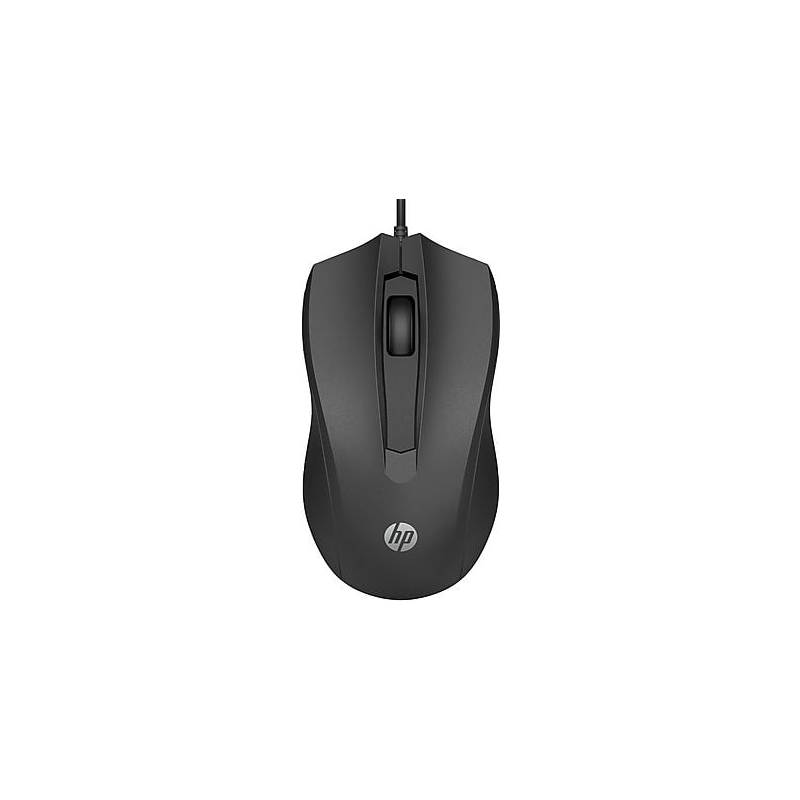 Souris USB HP 105 - Capteur optique 1600 DPI - Design ergonomique ambidextre - 3 boutons et molette de défilement - Légère et