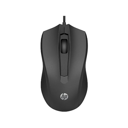 Souris USB HP 105 - Capteur optique 1600 DPI - Design ergonomique ambidextre - 3 boutons et molette de défilement - Légère et
