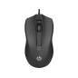 Souris USB HP 105 - Capteur optique 1600 DPI - Design ergonomique ambidextre - 3 boutons et molette de défilement - Légère et