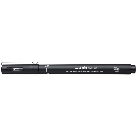✅ LOT de 12 Stylo marqueur calibré Uni-ball PIN09-200(S) - Pointe polyacétal 0,9 mm - Encre pigmentée résist en stock