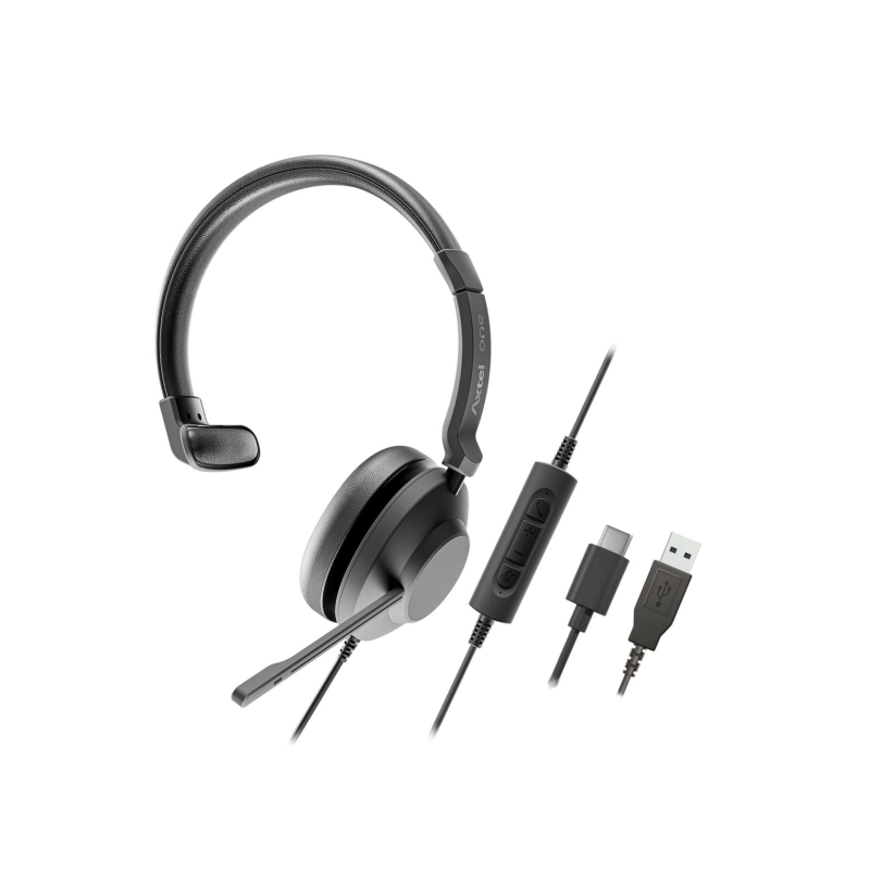 Casque Axtel One USB avec microphone - Connexion USB-A - Commandes audio intégrées - Stéréo