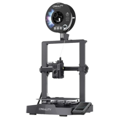 Imprimante 3D ouverte Creality Ender-3 V3 KE - Volume 22 x 22 x 24 cm - Double ventilateur - Boîtier en métal - Rail linéaire