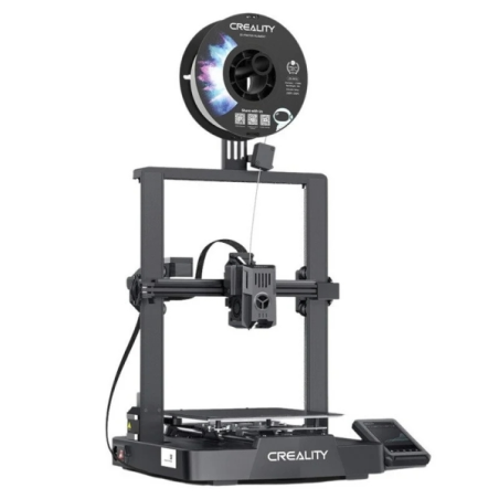 Imprimante 3D ouverte Creality Ender-3 V3 KE - Volume 22 x 22 x 24 cm - Double ventilateur - Boîtier en métal - Rail linéaire