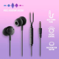 Écouteurs intra-auriculaires NGS CROSS DRIFT avec microphone - Jack 3,5 mm - Bouton multifonction - Couleur noire