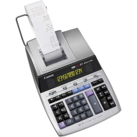 Calculatrice Canon MP1411-LTSC GB à 14 chiffres avec imprimante – Impression noir et rouge – Écran LCD 1 ligne – Clavier