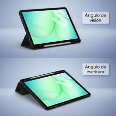 Étui Subblim transparent antichoc pour Samsung Galaxy Tab A11+ 11" - Antichoc - Fonction support - Noir