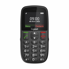 Téléphone portable senior Gigaset GL395 - Écran 2,2" - IP44 - Base de chargement - Noir