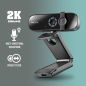 Webcam NGS XpressCam 2000 FullHD 2K USB 2.0 - Microphone multidirectionnel - Filtre de confidentialité - Champ de vision large
