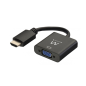 Convertisseur HDMI vers VGA Ewent EW9864 avec audio - Résolution maximale 1920 x 1200 - Noir