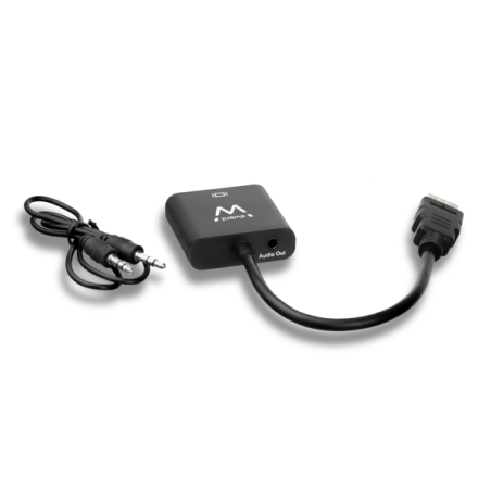 Convertisseur HDMI vers VGA Ewent EW9864 avec audio - Résolution maximale 1920 x 1200 - Noir