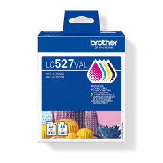 Brother LC527VAL pack de 4 cartouches d’encre noire/cyan/magenta/jaune