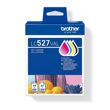 Brother LC527VAL pack de 4 cartouches d’encre noire/cyan/magenta/jaune