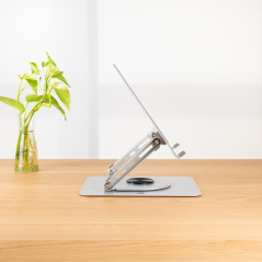 Support pour ordinateur portable Tooq PH-DAFNE-S - 11" à 17" - Acier - Rotation à 360° - Pliable et portable - Stable et