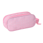 Trousse 3D Minnie Mouse Safta 1L - 2 compartiments - Fermeture éclair - Poignée - 21 x 8 x 6 cm - Rose pastel