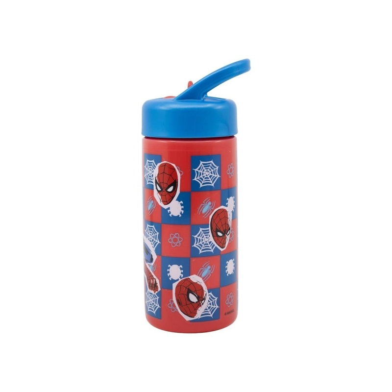 Gourde Spider-Man Attack Safta 410 ml - PVC sans BPA - 7,4 x 17,8 x 6,4 cm - Rouge et bleu Gourde Spider-Man Attack Safta 410 ml - PVC sans BPA - 7,4 x 17,8 x 6,4 cm - Rouge et bleu