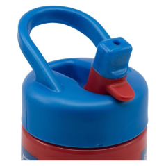 Bouteille Safta Spider-Man Attack 410 ml - PVC sans BPA - 7,4 x 17,8 x 6,4 cm - Rouge et bleu