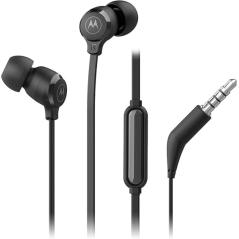 Écouteurs Motorola Earbuds 3-S avec microphone - Prise jack 3,5 mm - Noir