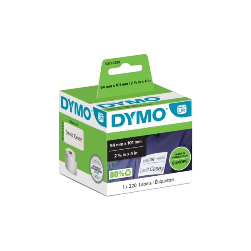 Dymo LW 99014 Étiquettes d'expédition autocollantes d'origine - 101x54mm - 220 unités - S0722430