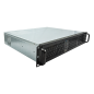 Unykach UK2129 2U 19" Rack Box - Tailles de disque prises en charge 2,5", 3,5" - Filtre anti-poussière avant - USB-A 2.0/3.0 et