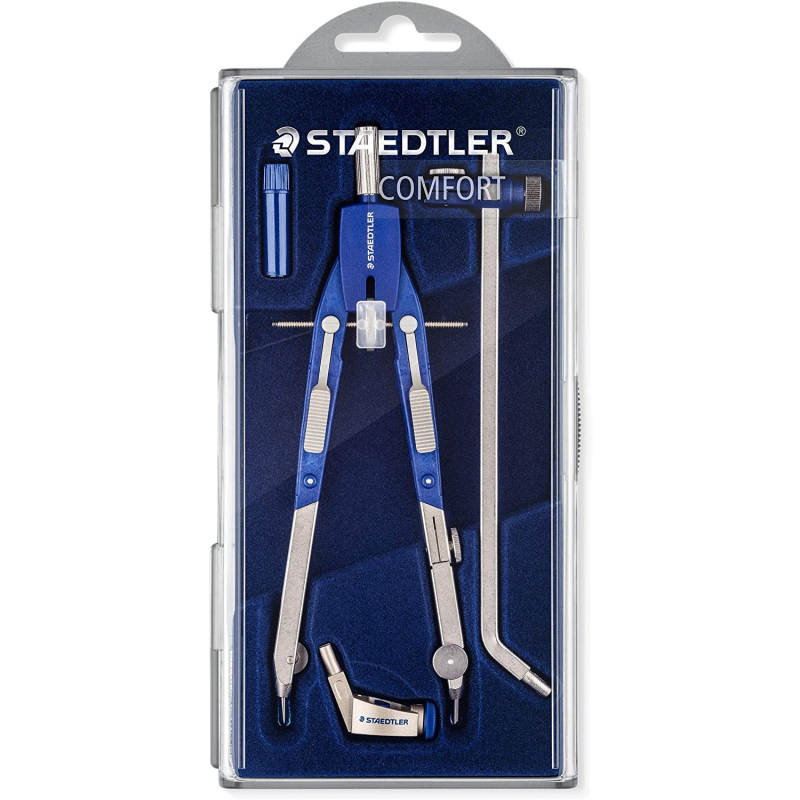 Staedtler Mars 552 02 Compas de Précision - Pieds Articulés - Réglage Rapide