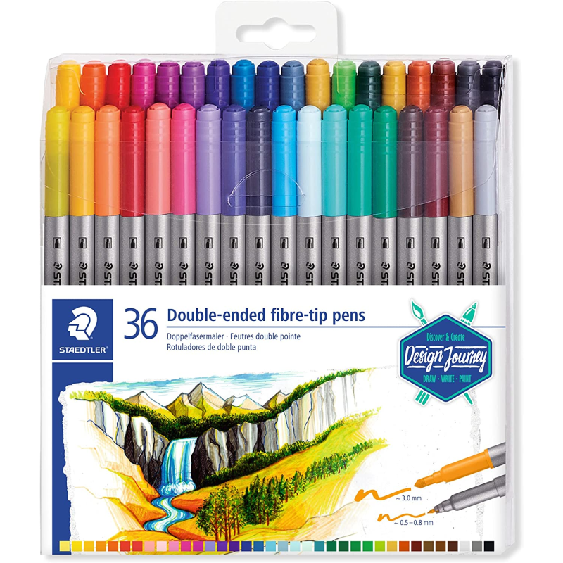 Lot de 36 marqueurs Staedtler 3200