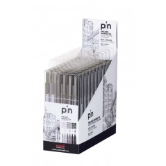 ✅ Uni-ball PIN-200(S) Lot de 6 marqueurs calibrés - Pointe polyacétal - Encre pigmentée résistante à l'eau en stock