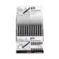 Uni-ball PIN-200(S) Pack de 12 Marqueurs Calibrés - Pointe Polyacétal - Encre Pigmentée Résistante à l'Eau et à la Lumière