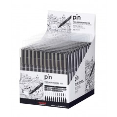 ✅ Uni-ball PIN-200(S) Pack de 12 Marqueurs Calibrés - Pointe Polyacétal - Encre Pigmentée Résistante à l'Ea en stock