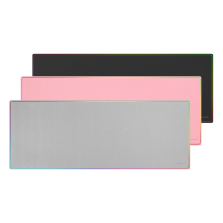 Tapis de souris extra large Mars Gaming MMP224 - Base antidérapante - Surface en nanotextile flexible - 880 x 330 x 3 mm - Gris