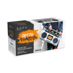 Radio cassette portable rétro Bigben Blaster - Radio FM - Puissance musicale 15 W - Bluetooth - Alimentation et piles