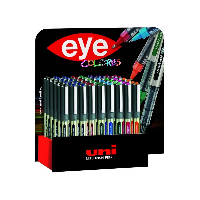 Stylo liquide Uni-ball UB-157 Eye Fine 0,7 mm - Lot de 54