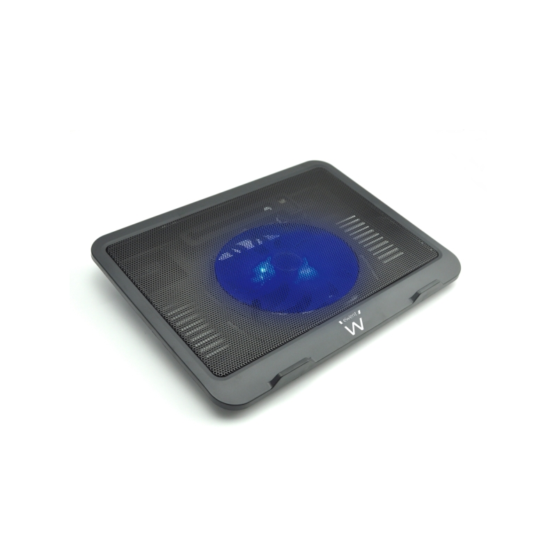 Support pour ordinateur portable Ewent - 1 ventilateur silencieux jusqu'à 15,6" - Noir