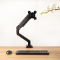 Support de bureau articulé Tooq pour écrans 13"-34" - Pivotant et inclinable - Gestion des câbles - Poids max. 10 kg - VESA 100
