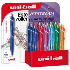 ✅ LOT de 36 Uni-ball JetStream Sport SXN-150C/3D Présentoir de 36 stylos rétractables - Pointe sphérique de 0 en stock