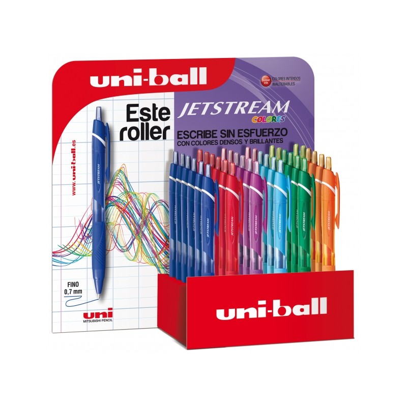 Stylos rétractables Uni-ball JetStream 0,7 mm x36 - Papeterie


