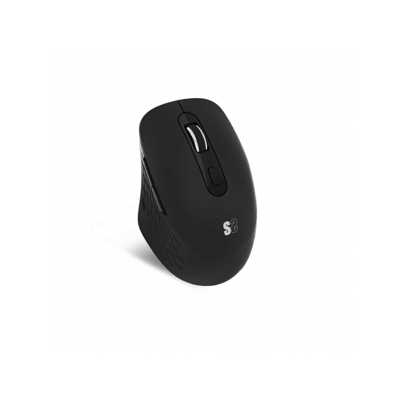 Souris Bluetooth sans fil Subblim Curve Ergo Dual, USB 2,4 GHz 1600 dpi - 5 boutons - Utilisation droitier - Couleur Noir