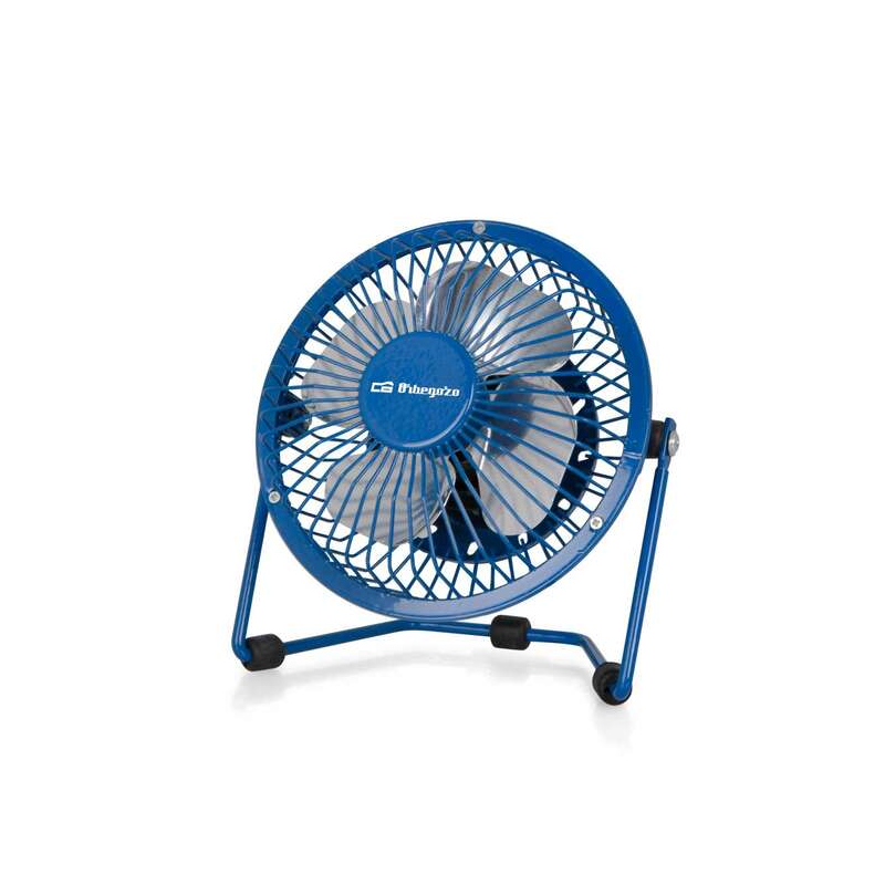 Mini Ventilateur de Bureau Orbegozo PW 1021 - Puissant et Silencieux - Connexion USB 2 en 1 - Pales Métalliques 10 cm
