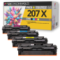 Pack 4 Toners compatibles HP 207X
