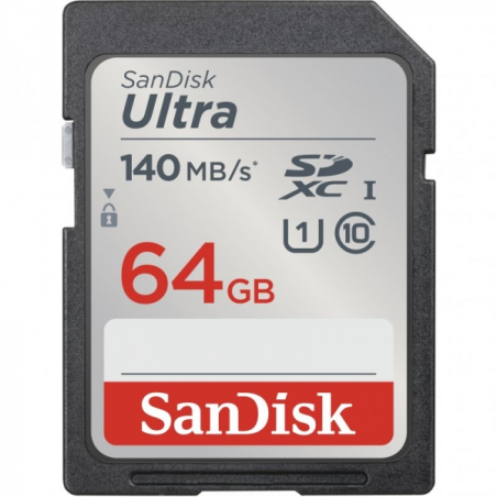 SanDisk Ultra SDXC 64 Go UHS-I classe 10 - Haute vitesse