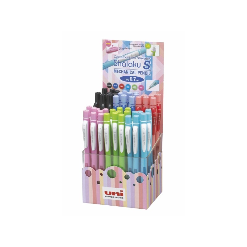 Porte-mines Uni-ball Shalaku S 0,7 mm noir x48