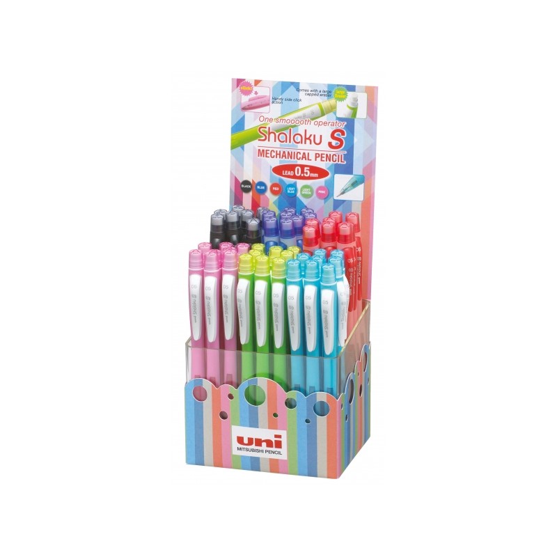 Porte-mines Uni-ball Shalaku S 0,5 mm noir x48