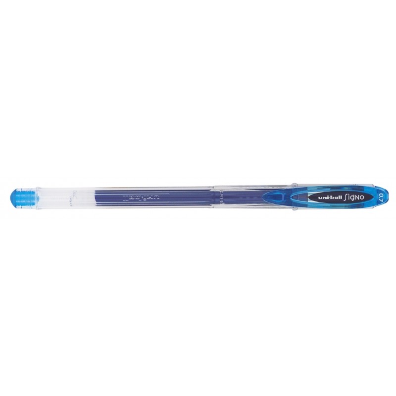 Stylo gel Uni-ball UM-120 bleu 0,7 mm - Lot de 12