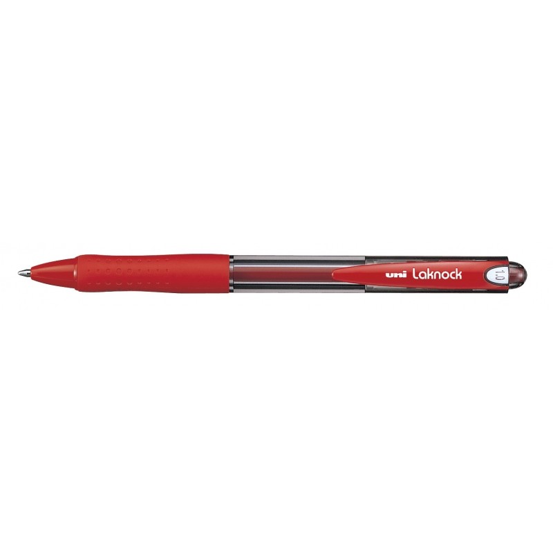 Stylo bille Uni-ball Laknock SN-100 rouge 1mm x12 - Papeterie